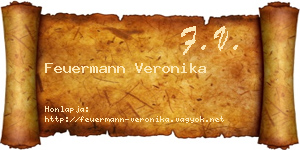 Feuermann Veronika névjegykártya